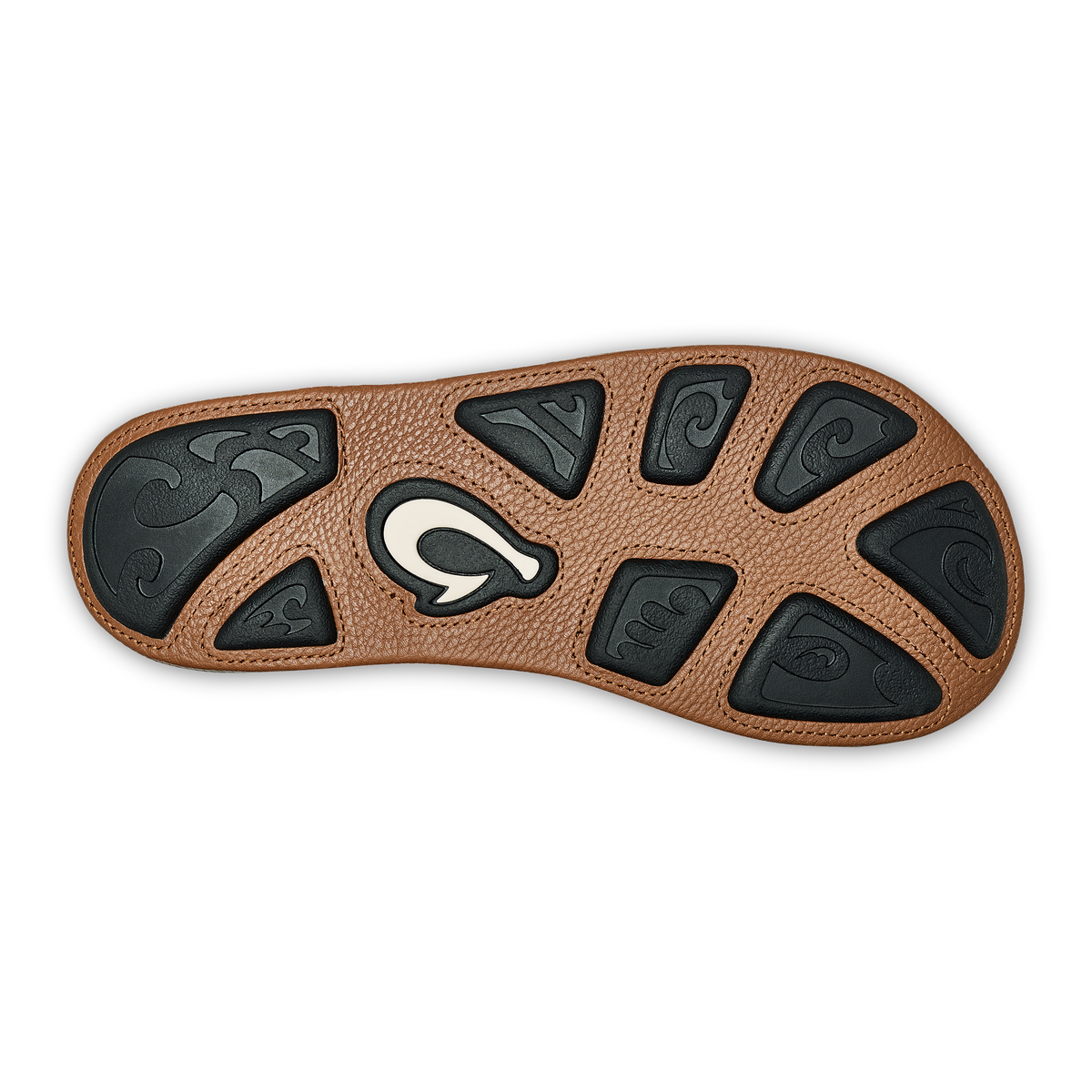 OluKai Classic | Hiapo -Dark Java / Toffee Men’s Leather Beach Sandals
