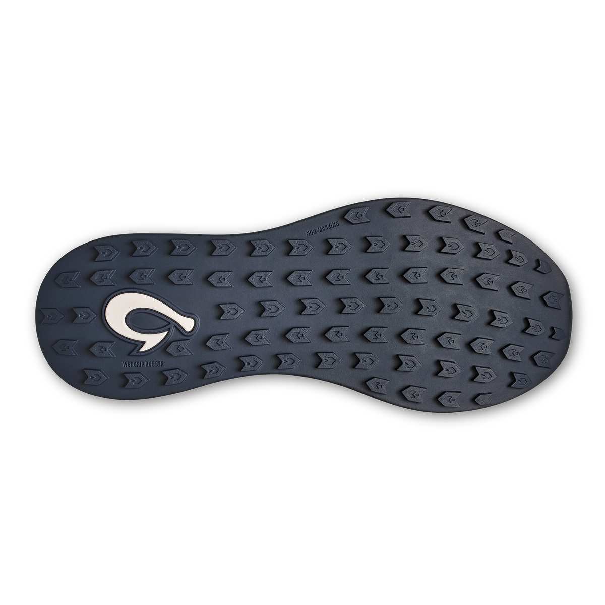 OluKai Essential | Manele Men’s Breathable Golf Shoes - Bright White / Mood Indigo