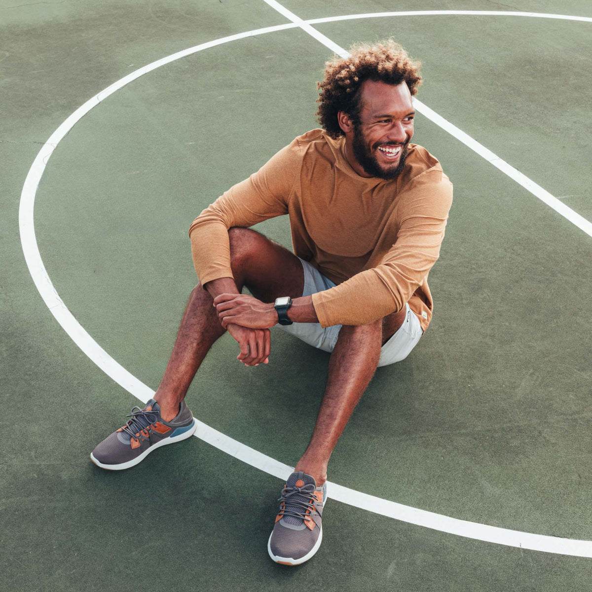 OluKai Classic | Mio Lī Men's Athletic Shoes - Pavement / Vintage Indigo