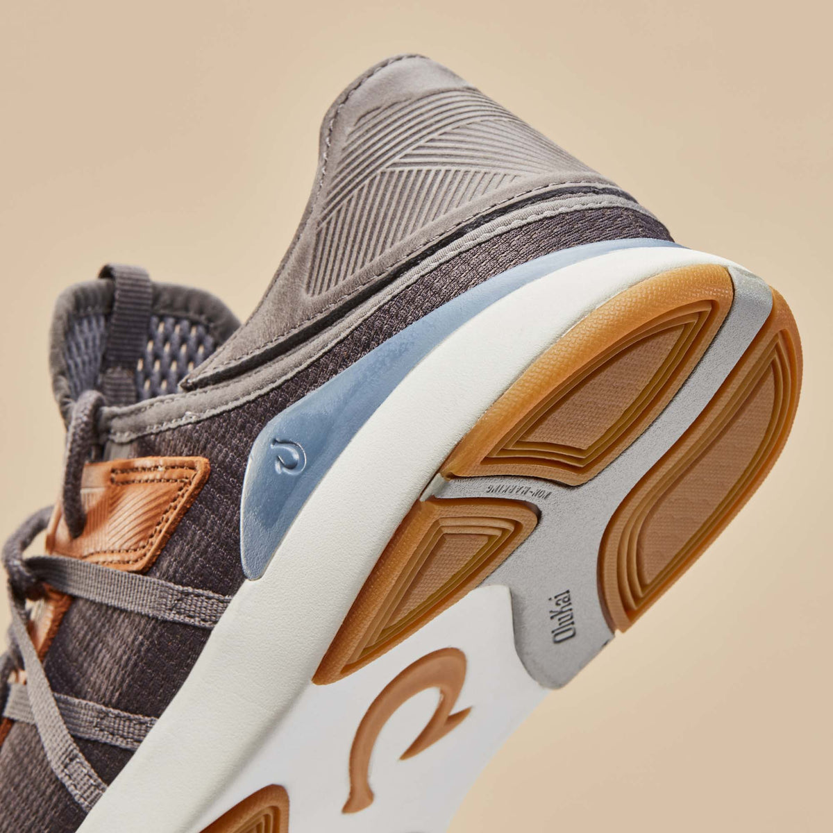 OluKai Classic | Mio Lī Men's Athletic Shoes - Pavement / Vintage Indigo