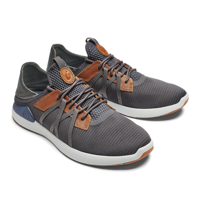 OluKai Classic | Mio Lī Men's Athletic Shoes - Pavement / Vintage Indigo
