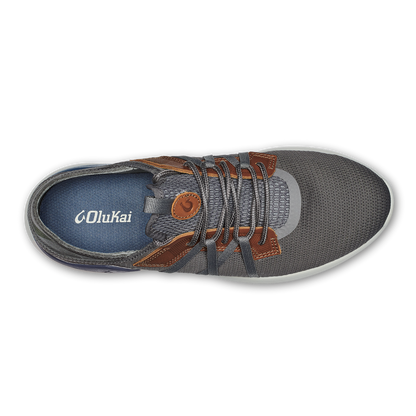 OluKai Classic | Mio Lī Men's Athletic Shoes - Pavement / Vintage Indigo