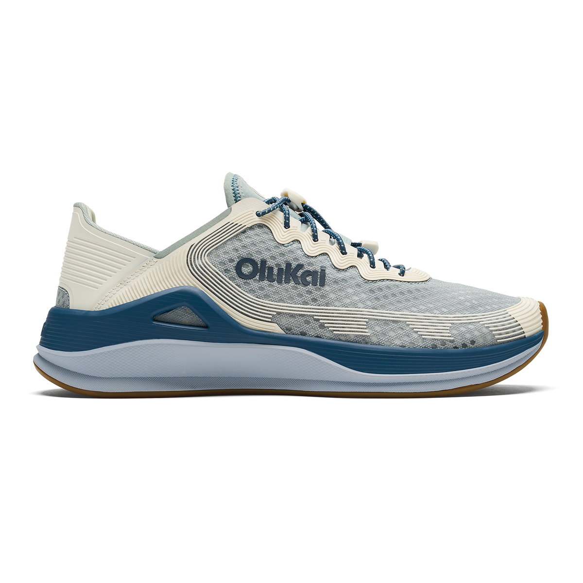 OluKai Great Value | ‘Ahi Men’s Water Boat Shoes - Blue Pearl / White Sand