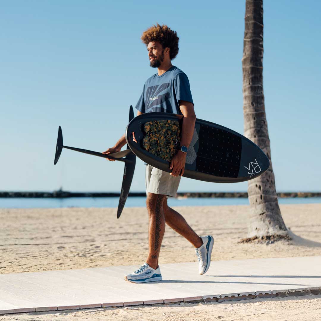 OluKai Great Value | ‘Ahi Men’s Water Boat Shoes - Blue Pearl / White Sand