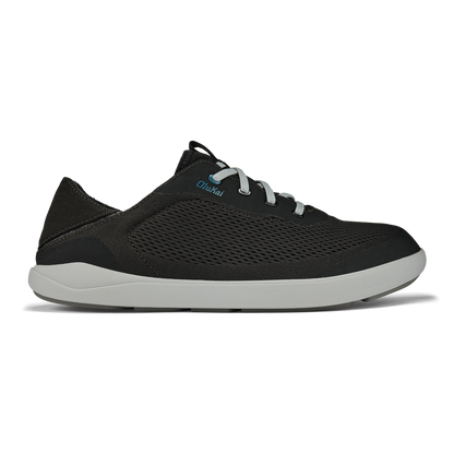 OluKai Special Offer | Moku Pae Men's Boat Shoes - Black / Blue Coral