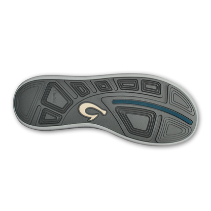 OluKai Special Offer | Moku Pae Men's Boat Shoes - Black / Blue Coral