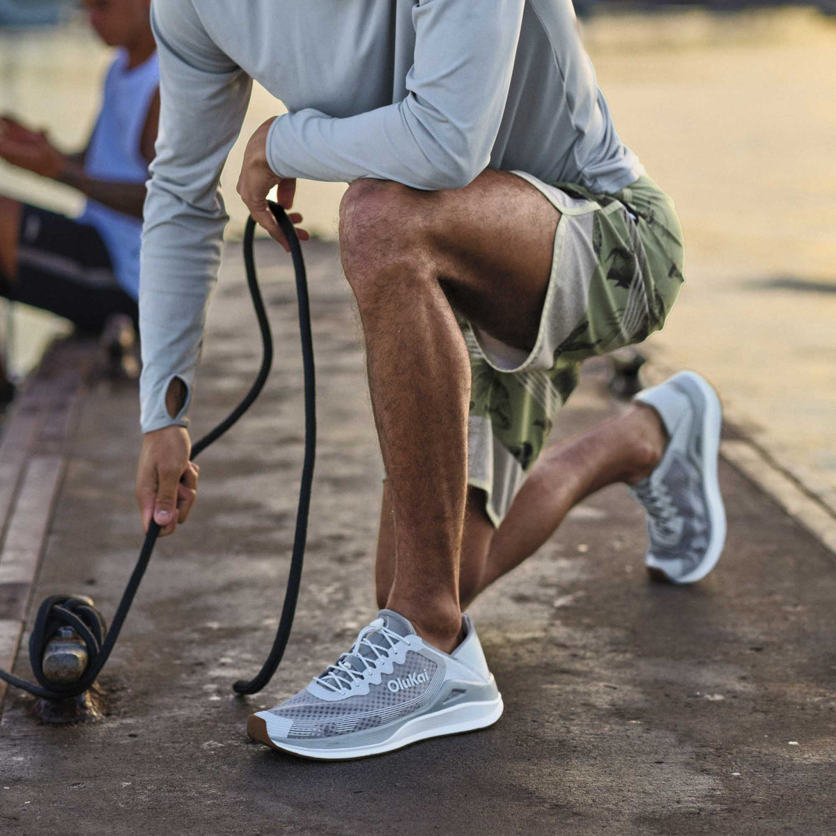 OluKai Great Value | ‘Ahi Men’s Water Boat Shoes - Ash / Sterling