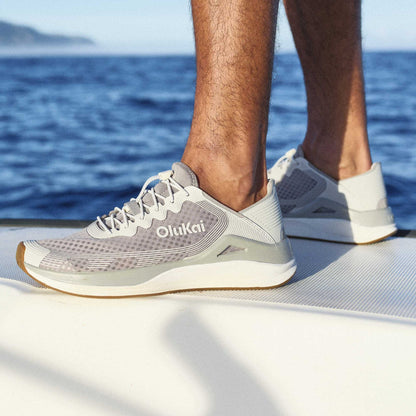 OluKai Great Value | ‘Ahi Men’s Water Boat Shoes - Ash / Sterling