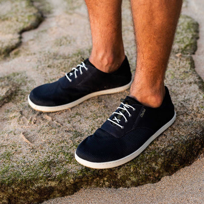 OluKai Quality | Nohea Moku Men's Boat Shoes - Black
