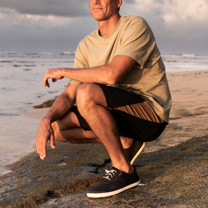 OluKai Quality | Nohea Moku Men's Boat Shoes - Black