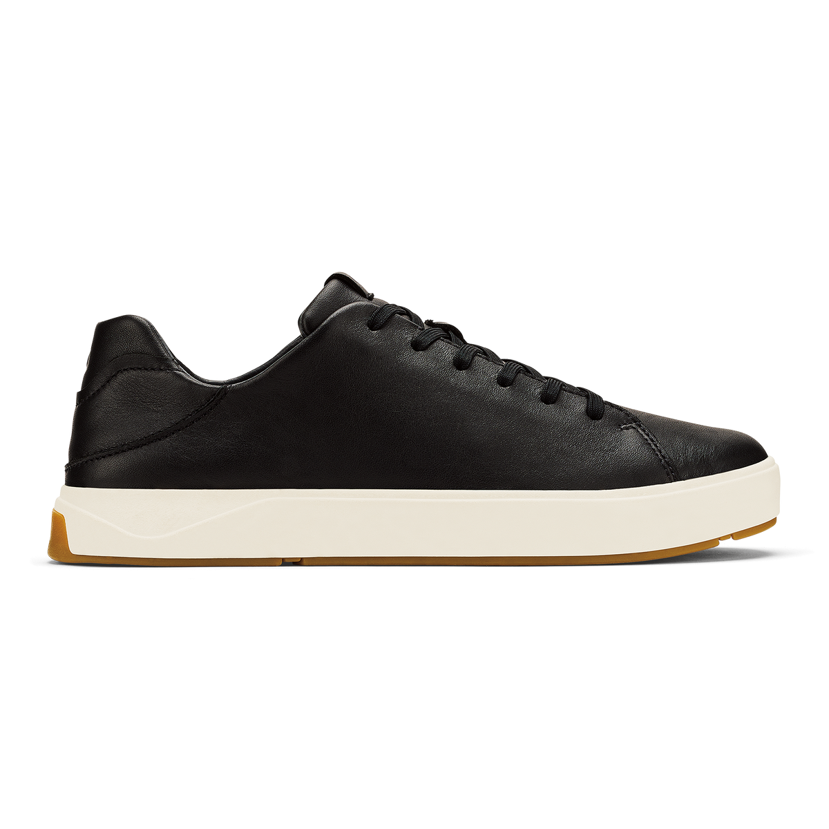 OluKai Discount | Lae‘ahi Lī ‘Ili Men's Leather Sneakers - Onyx