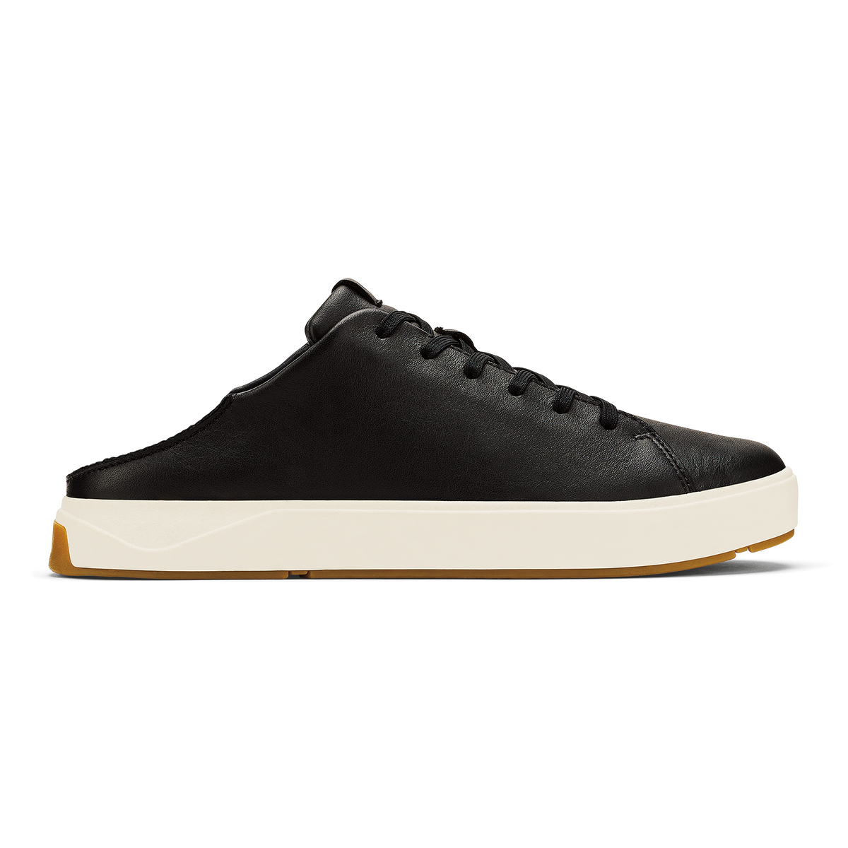 OluKai Discount | Lae‘ahi Lī ‘Ili Men's Leather Sneakers - Onyx
