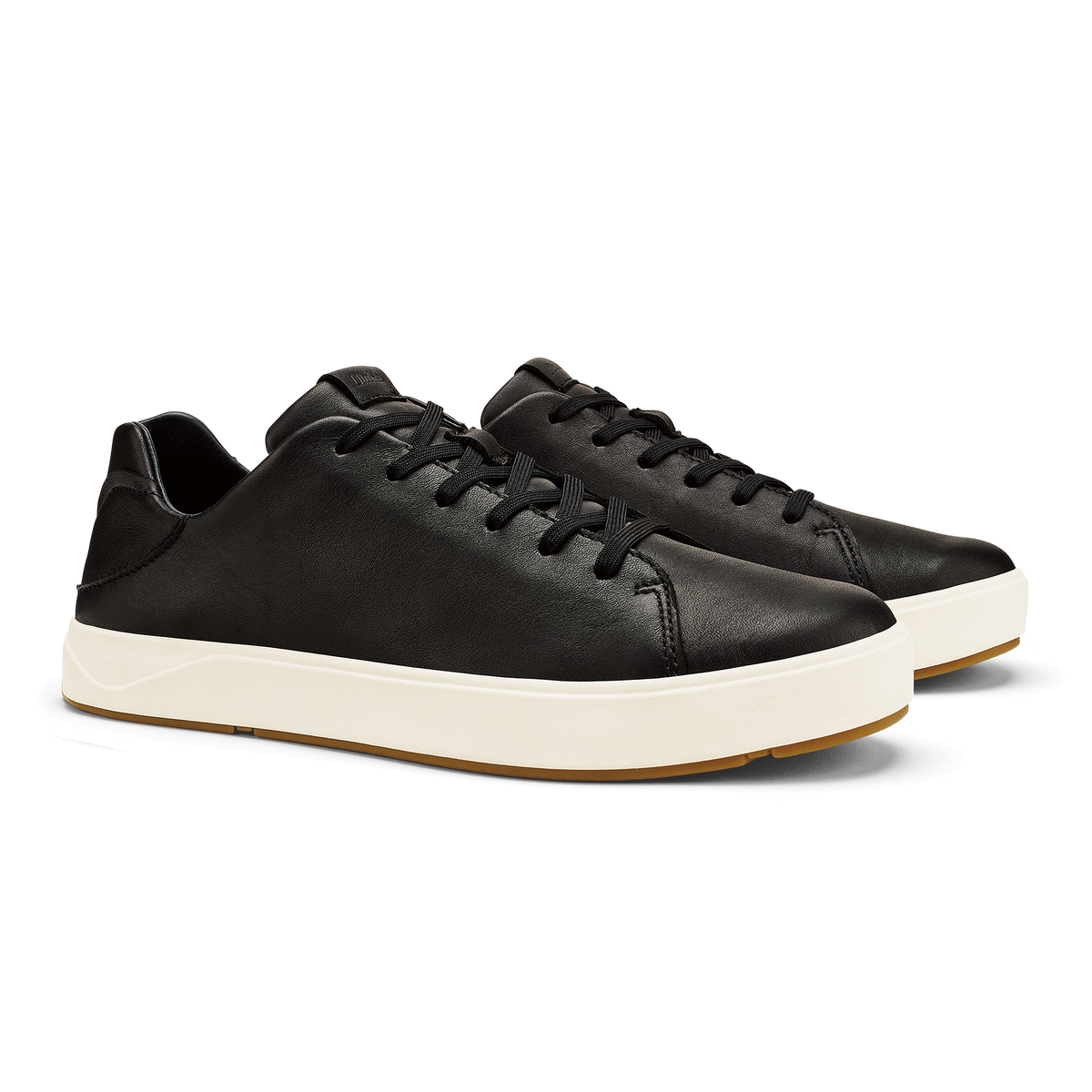 OluKai Discount | Lae‘ahi Lī ‘Ili Men's Leather Sneakers - Onyx