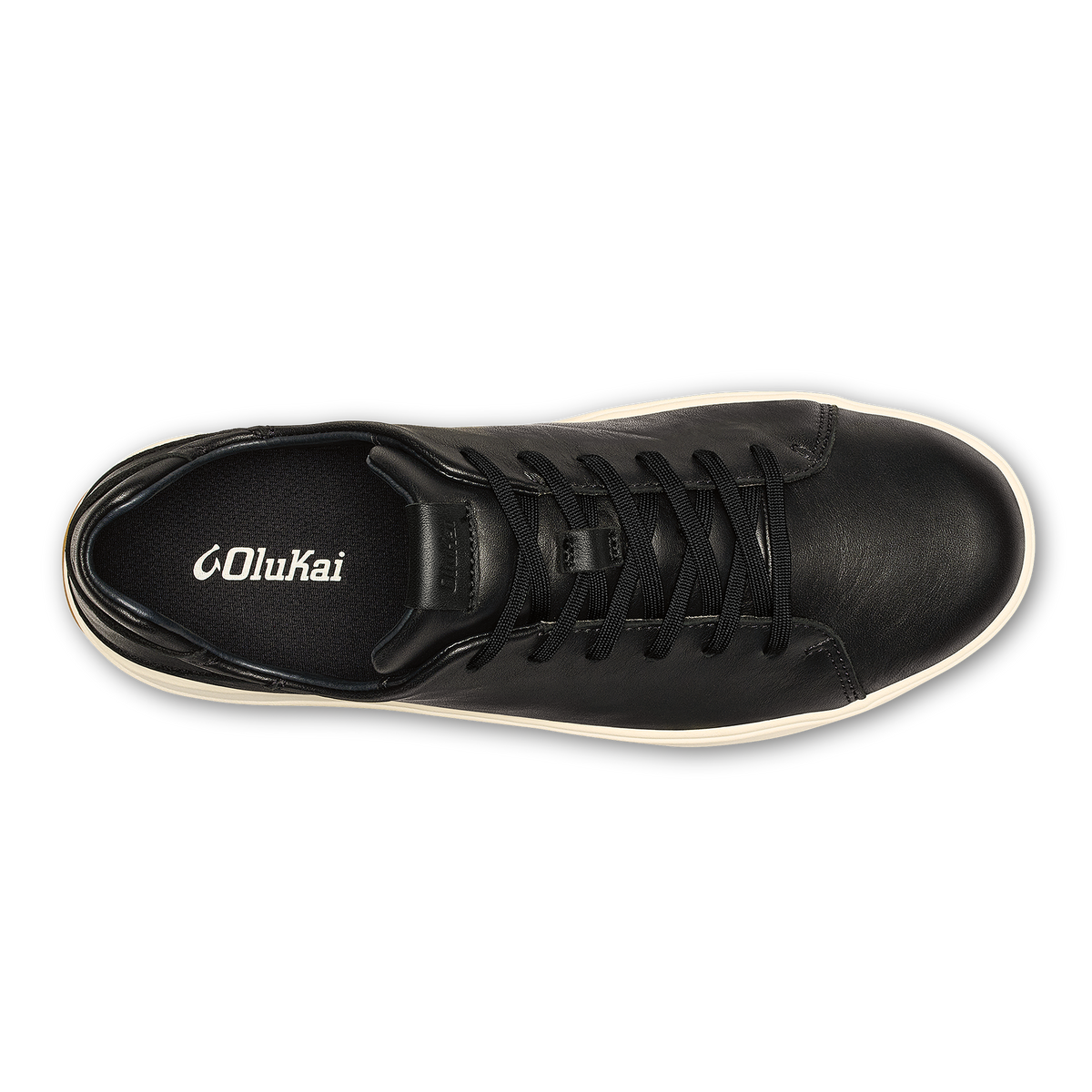 OluKai Discount | Lae‘ahi Lī ‘Ili Men's Leather Sneakers - Onyx