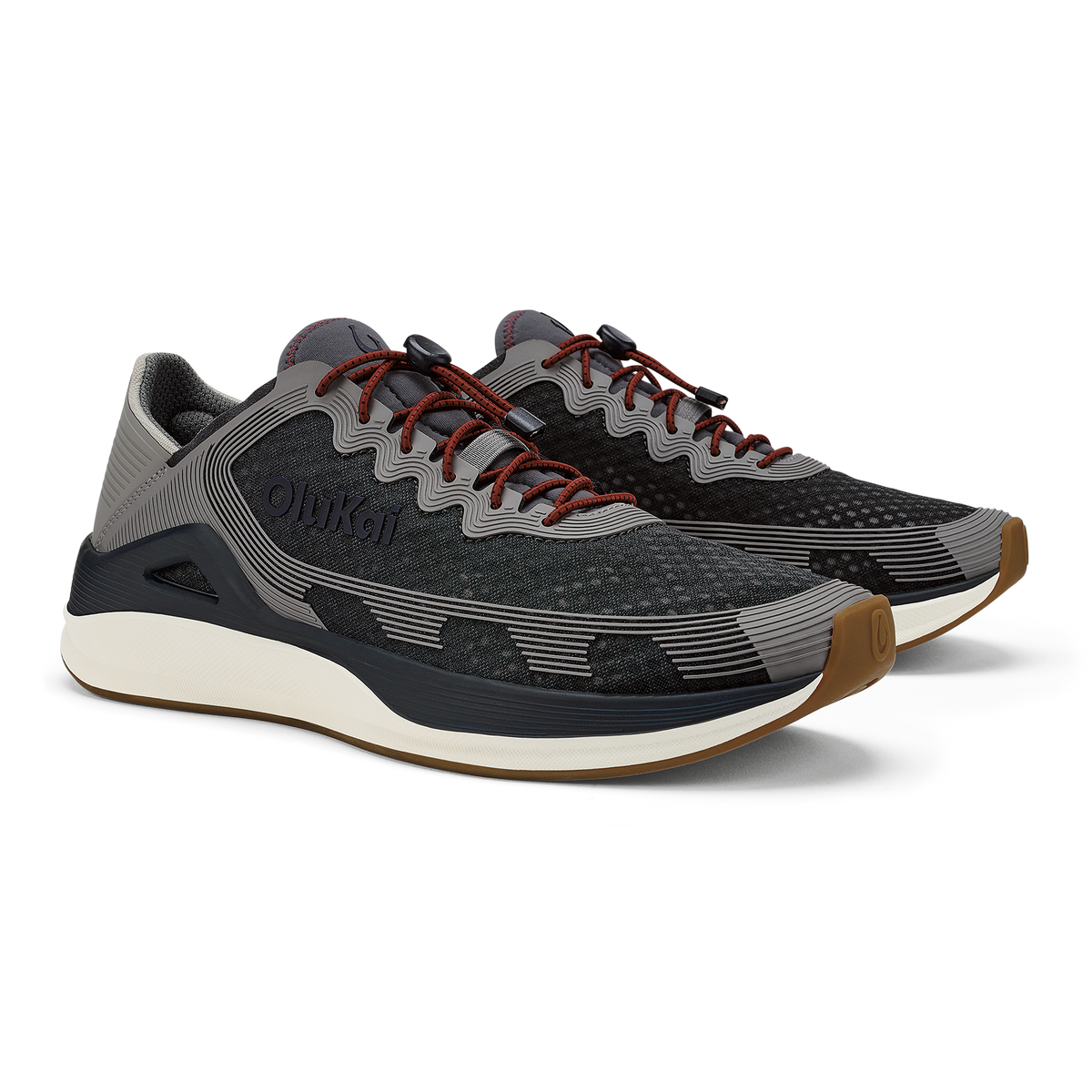OluKai Discount | ‘Ahi Men’s Water Boat Shoes - Rock / Ash