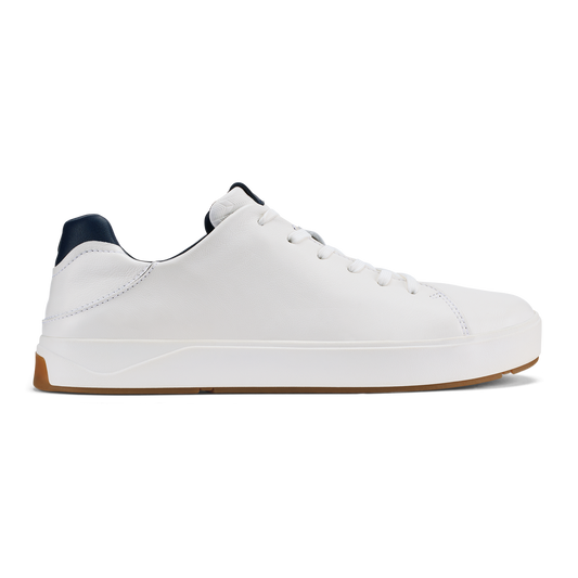 OluKai Quality | Lae‘ahi Lī ‘Ili Men's Sneakers - Bright White / Trench Blue