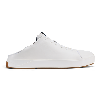 OluKai Quality | Lae‘ahi Lī ‘Ili Men's Sneakers - Bright White / Trench Blue