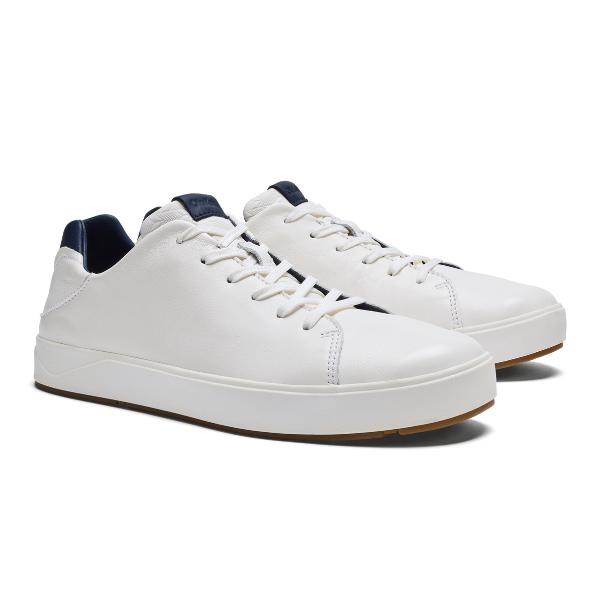 OluKai Quality | Lae‘ahi Lī ‘Ili Men's Sneakers - Bright White / Trench Blue