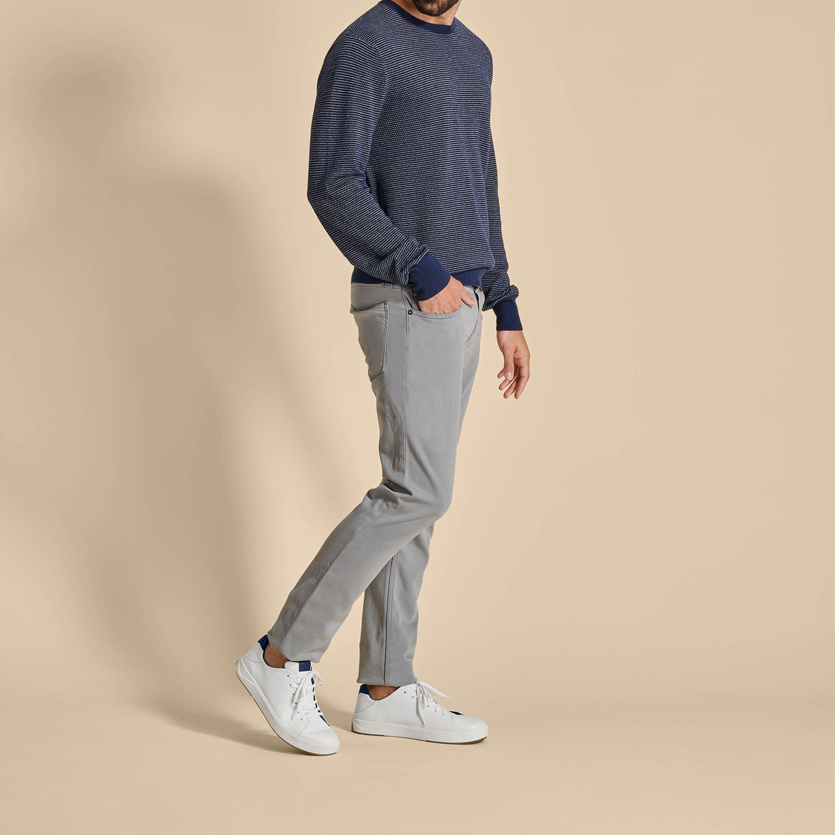 OluKai Quality | Lae‘ahi Lī ‘Ili Men's Sneakers - Bright White / Trench Blue