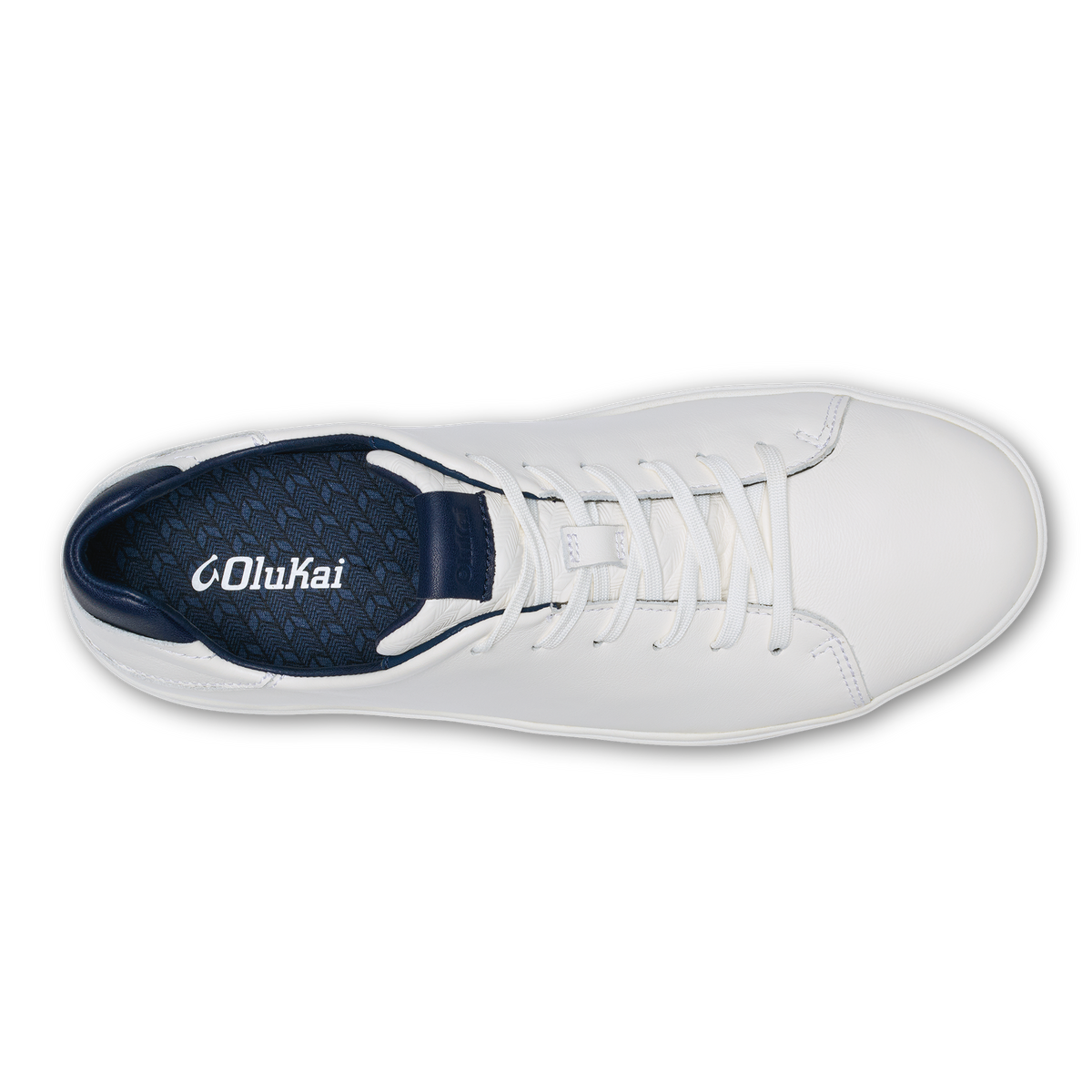 OluKai Quality | Lae‘ahi Lī ‘Ili Men's Sneakers - Bright White / Trench Blue