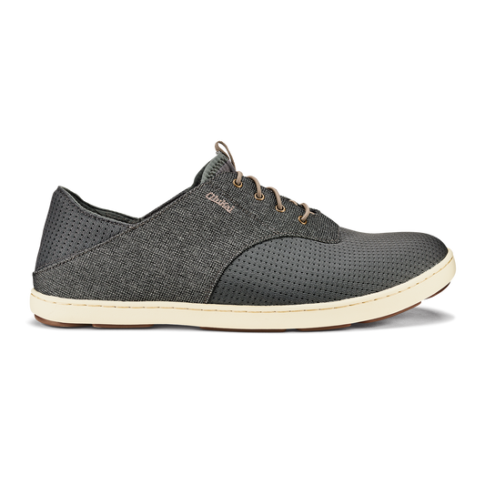 OluKai Featured | Nohea Moku Men's Boat Shoes - Charcoal / Clay