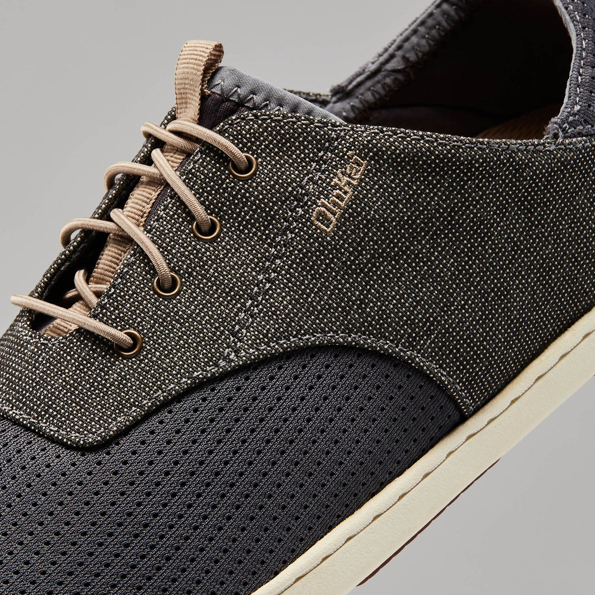 OluKai Featured | Nohea Moku Men's Boat Shoes - Charcoal / Clay