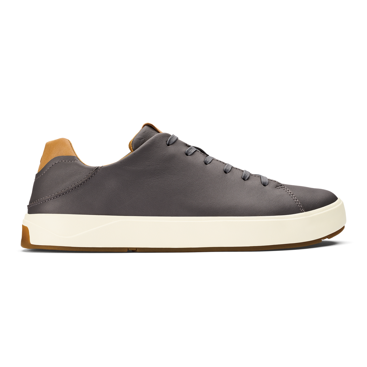 OluKai Special Offer | Lae‘ahi Lī ‘Ili Men's Leather Sneakers - Stone