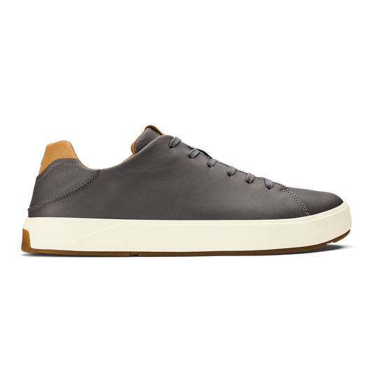 OluKai Special Offer | Lae‘ahi Lī ‘Ili Men's Leather Sneakers - Stone
