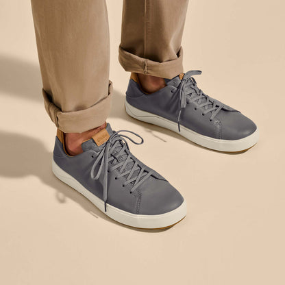 OluKai Special Offer | Lae‘ahi Lī ‘Ili Men's Leather Sneakers - Stone