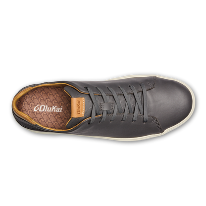OluKai Special Offer | Lae‘ahi Lī ‘Ili Men's Leather Sneakers - Stone