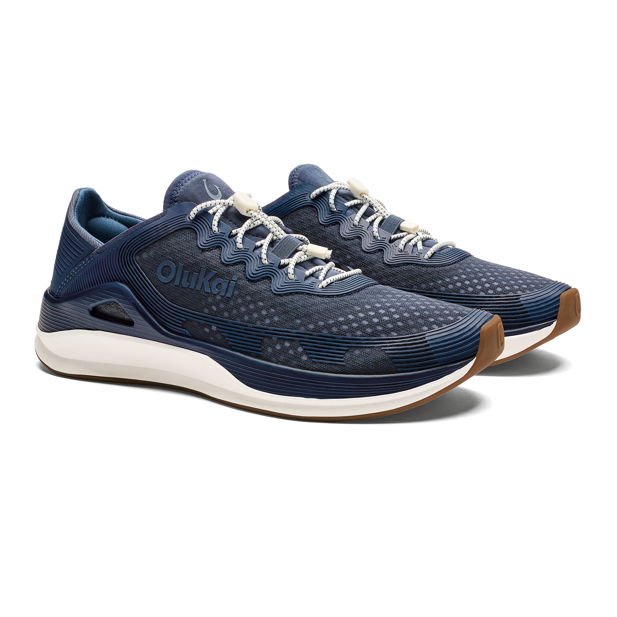OluKai Exclusive | ‘Ahi Men’s Water Boat Shoes - Mood Indigo / Coastal Blue