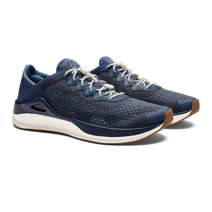 OluKai Exclusive | ‘Ahi Men’s Water Boat Shoes - Mood Indigo / Coastal Blue