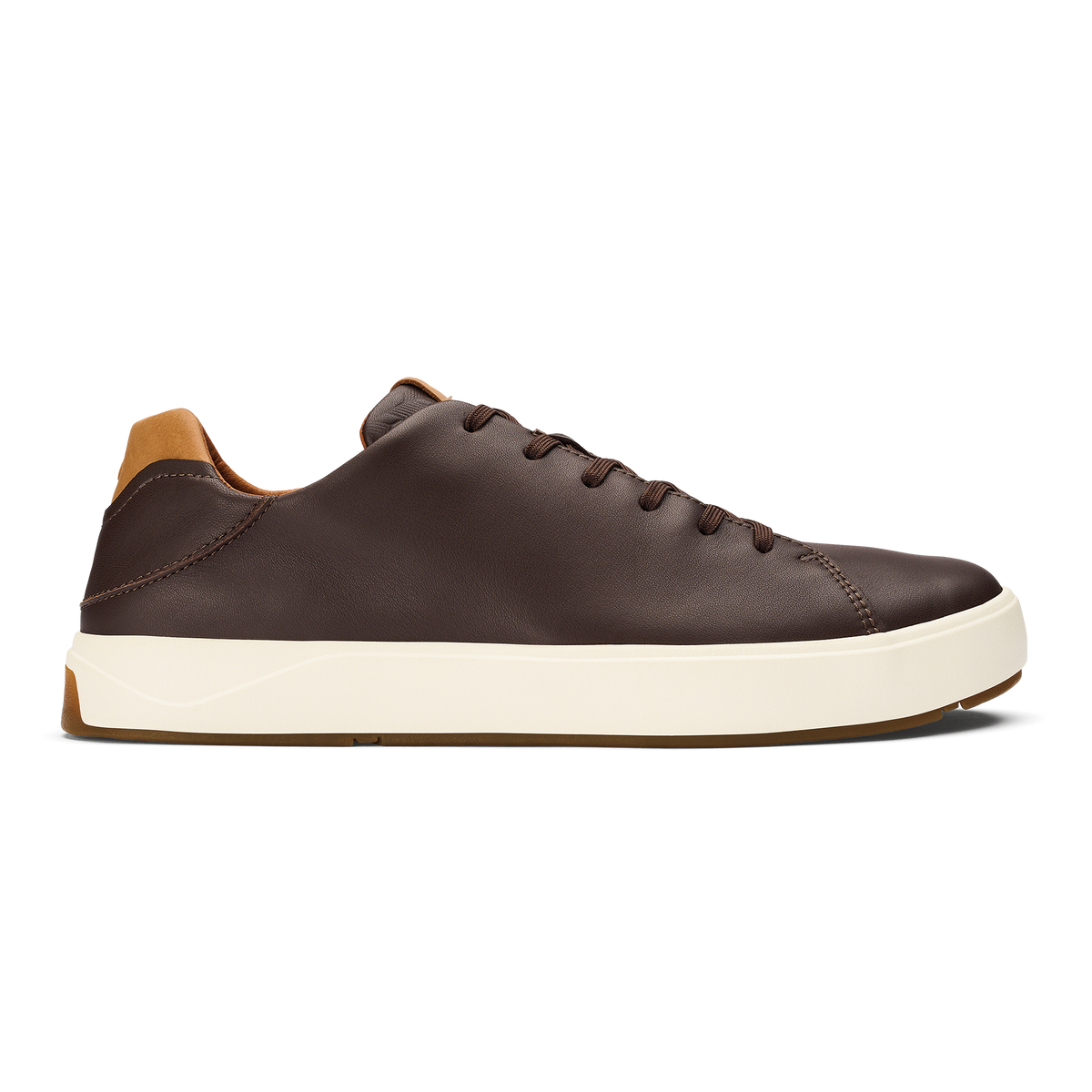 OluKai Trending | Lae‘ahi Lī ‘Ili Men's Leather Sneakers - Dark Java