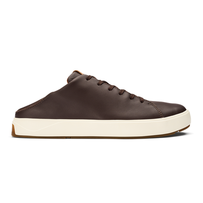OluKai Trending | Lae‘ahi Lī ‘Ili Men's Leather Sneakers - Dark Java