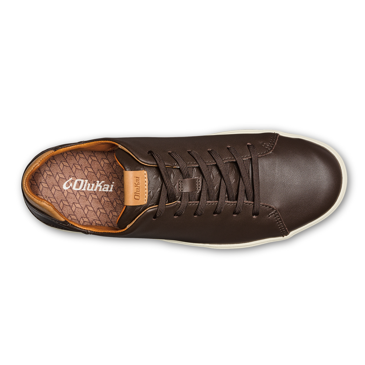 OluKai Trending | Lae‘ahi Lī ‘Ili Men's Leather Sneakers - Dark Java