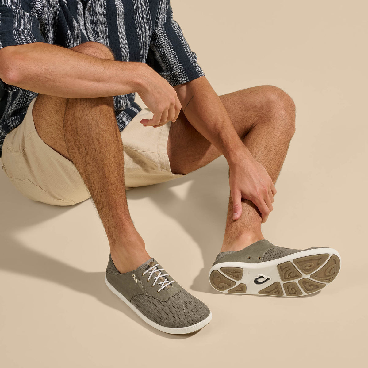 OluKai Popular | Nohea Moku Men's Boat Shoes - Tapa