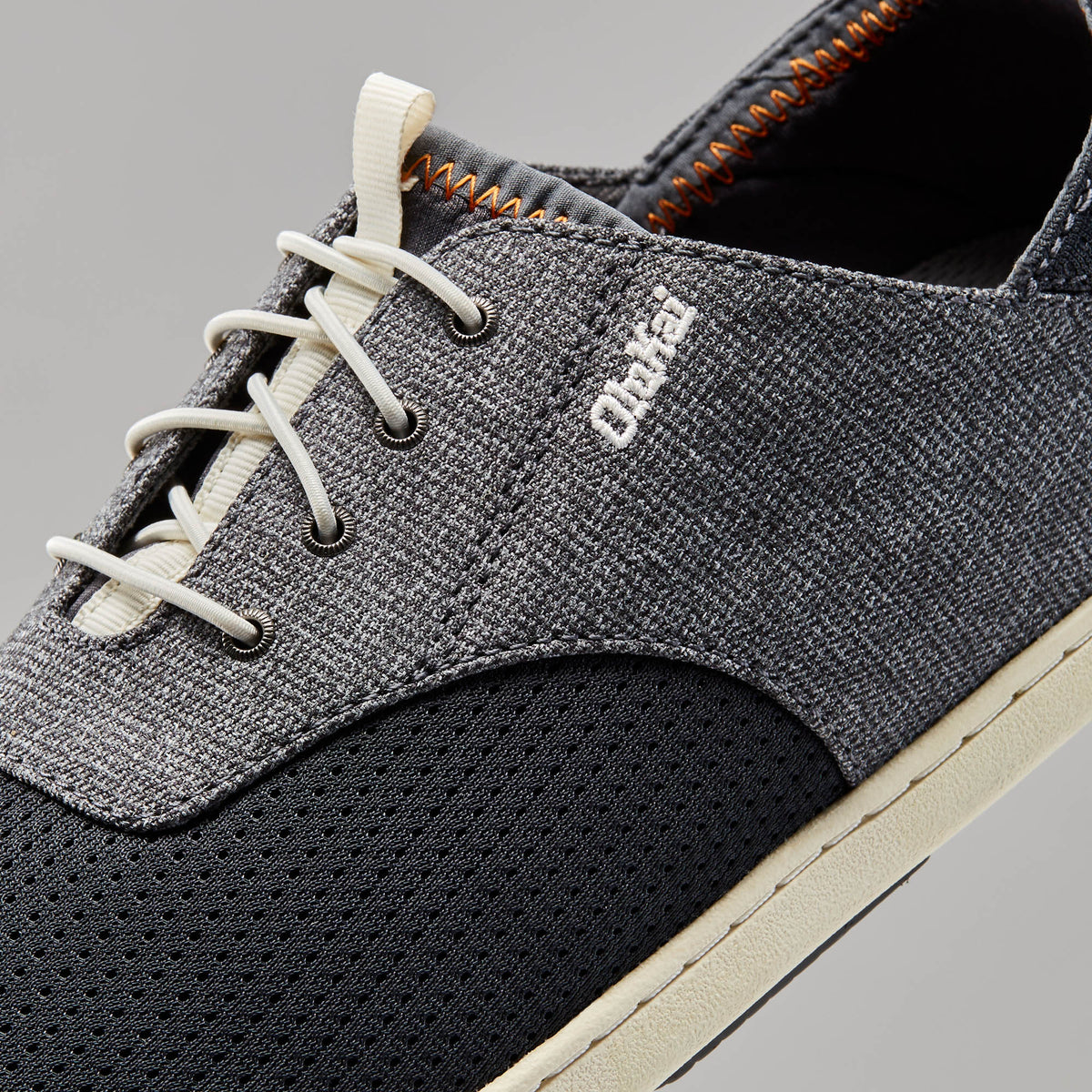 OluKai Best Seller | Nohea Moku Men's Boat Shoes - Dark Shadow