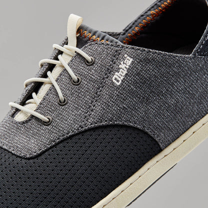 OluKai Best Seller | Nohea Moku Men's Boat Shoes - Dark Shadow