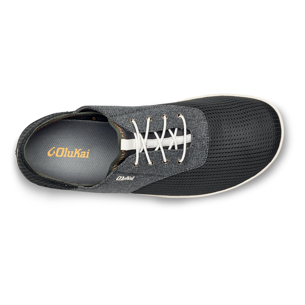 OluKai Best Seller | Nohea Moku Men's Boat Shoes - Dark Shadow