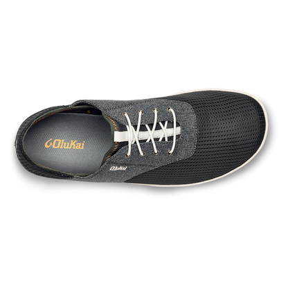 OluKai Best Seller | Nohea Moku Men's Boat Shoes - Dark Shadow