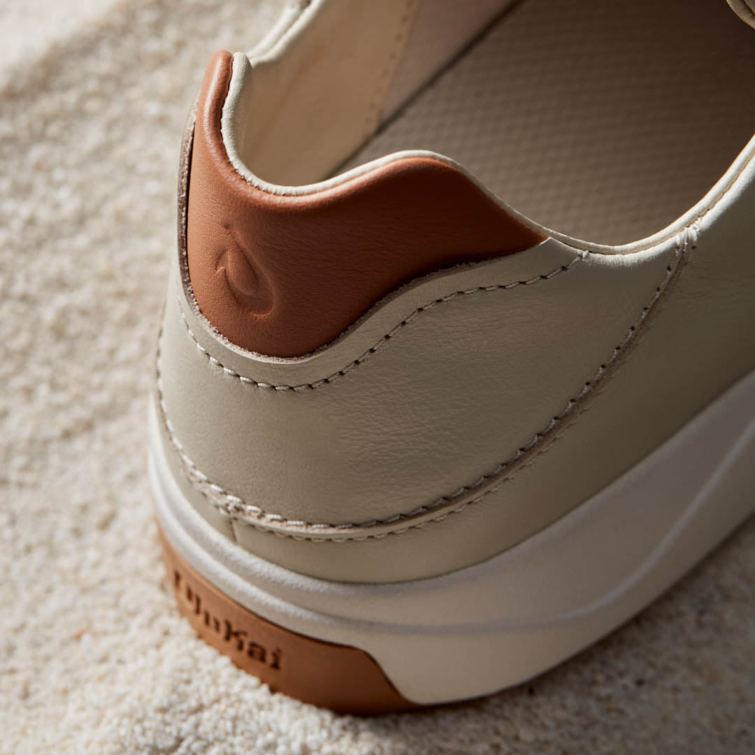 OluKai Special Offer | Lae‘ahi Lī ‘Ili Men's Leather Sneakers - Tapa