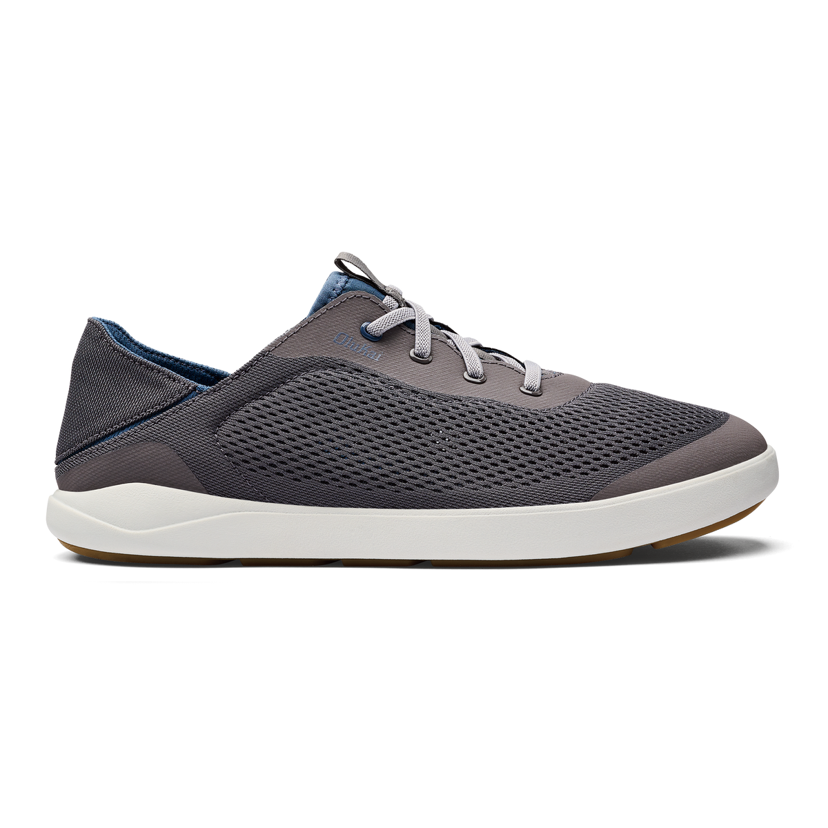 OluKai Great Value | Moku Pae Men's Boat Shoes - Pavement / Vintage Blue