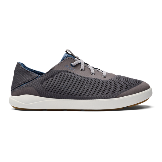 OluKai Great Value | Moku Pae Men's Boat Shoes - Pavement / Vintage Blue