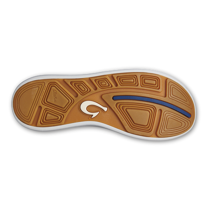 OluKai Great Value | Moku Pae Men's Boat Shoes - Pavement / Vintage Blue
