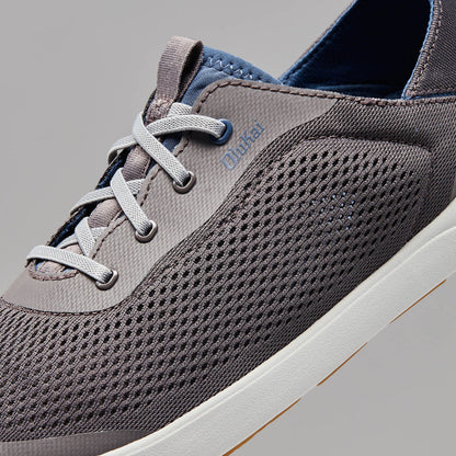 OluKai Great Value | Moku Pae Men's Boat Shoes - Pavement / Vintage Blue