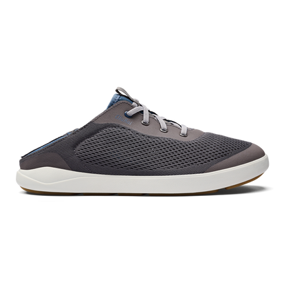 OluKai Great Value | Moku Pae Men's Boat Shoes - Pavement / Vintage Blue