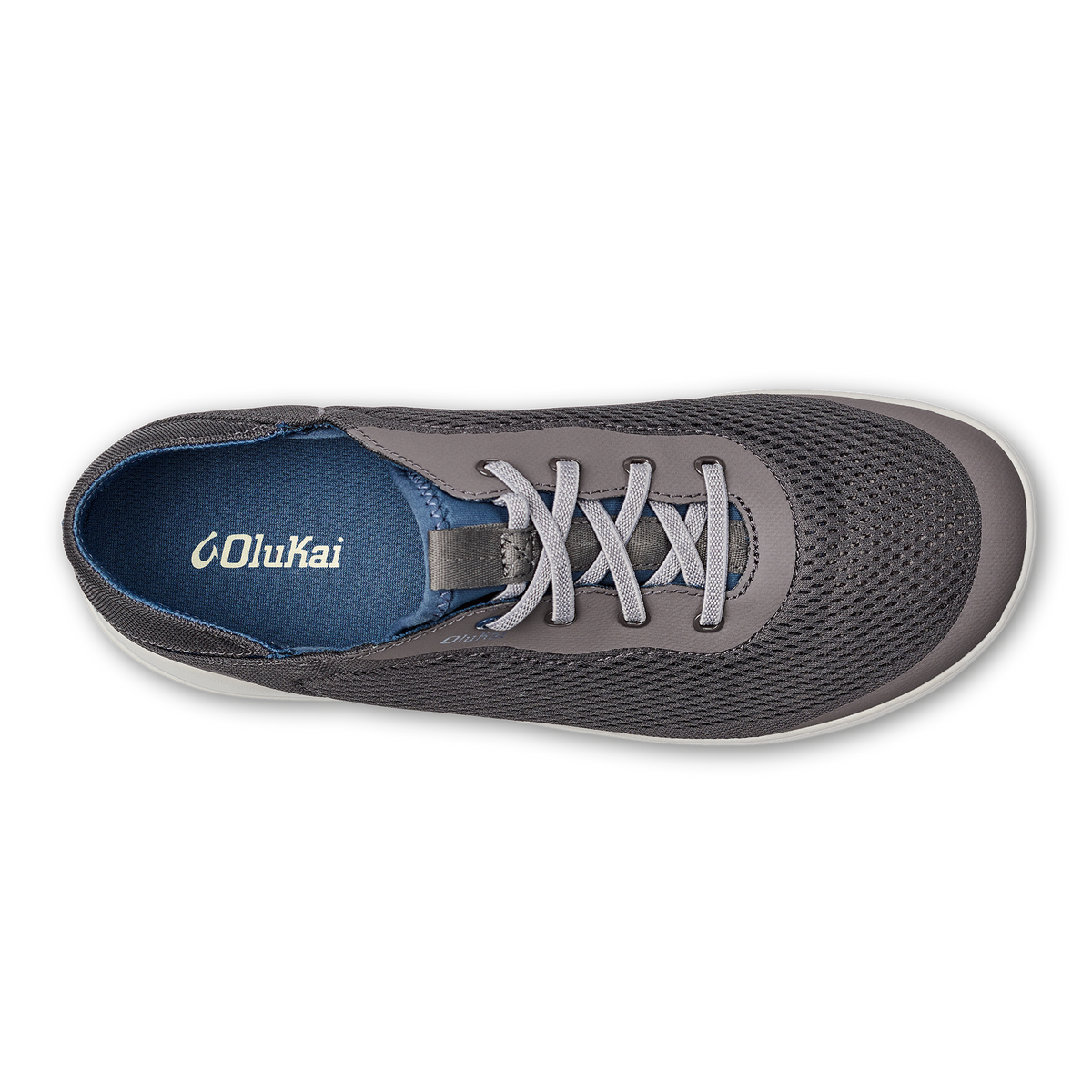 OluKai Great Value | Moku Pae Men's Boat Shoes - Pavement / Vintage Blue
