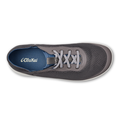 OluKai Great Value | Moku Pae Men's Boat Shoes - Pavement / Vintage Blue