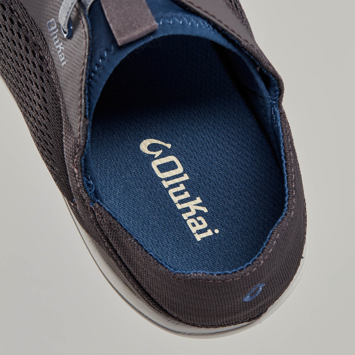 OluKai Great Value | Moku Pae Men's Boat Shoes - Pavement / Vintage Blue