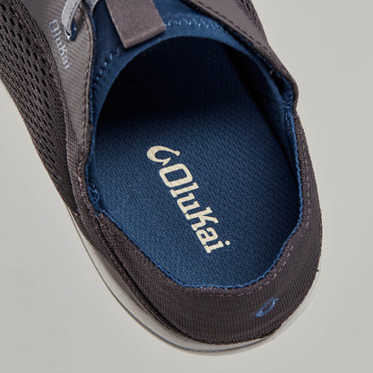 OluKai Great Value | Moku Pae Men's Boat Shoes - Pavement / Vintage Blue